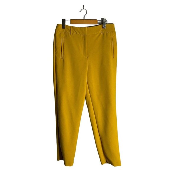 Dalia Women's Mustard Yellow Ankle Dress Pants - Picture 1 of 9